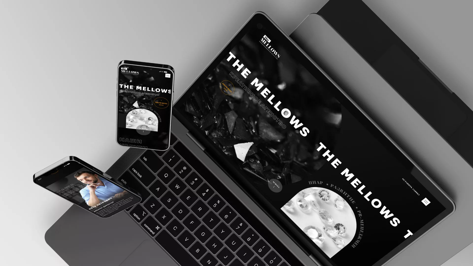 Разработка сайта креативного агентства «The Mellows» в Сланцах