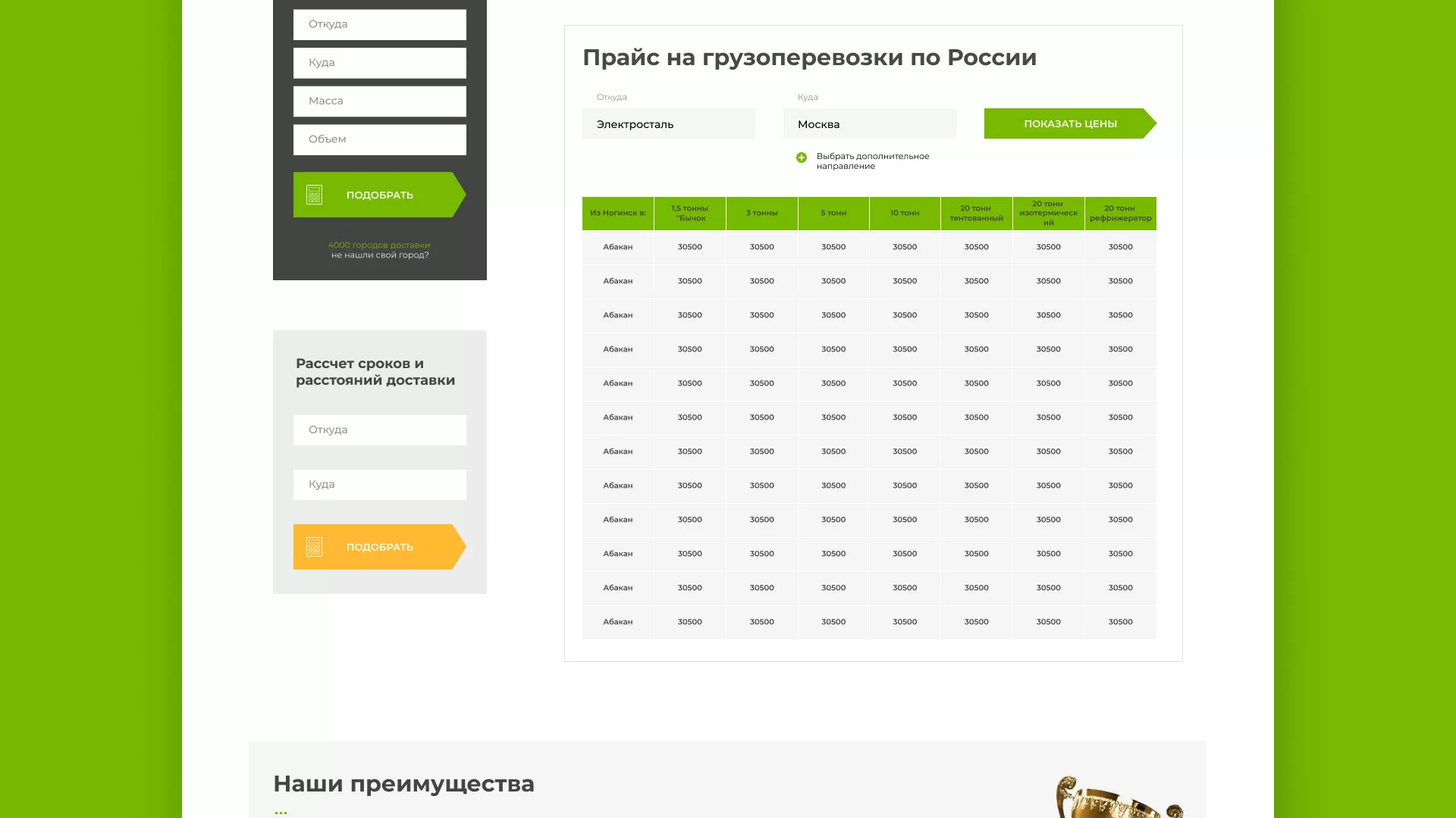 Разработка логотипа и сайта компании «Инком-Логистика» в Сланцах