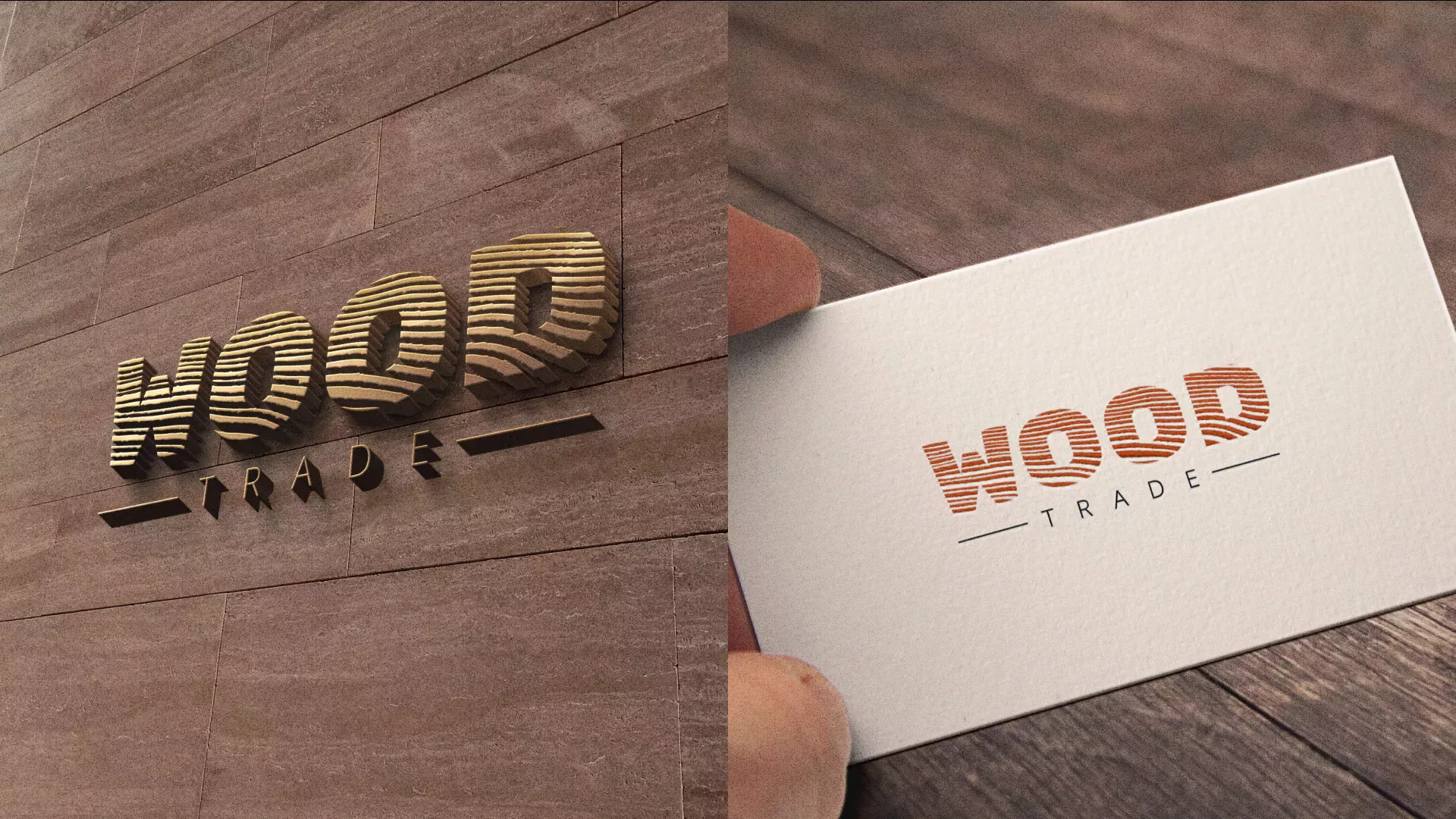 Разработка логотипа для компании «Wood Trade» в Сланцах