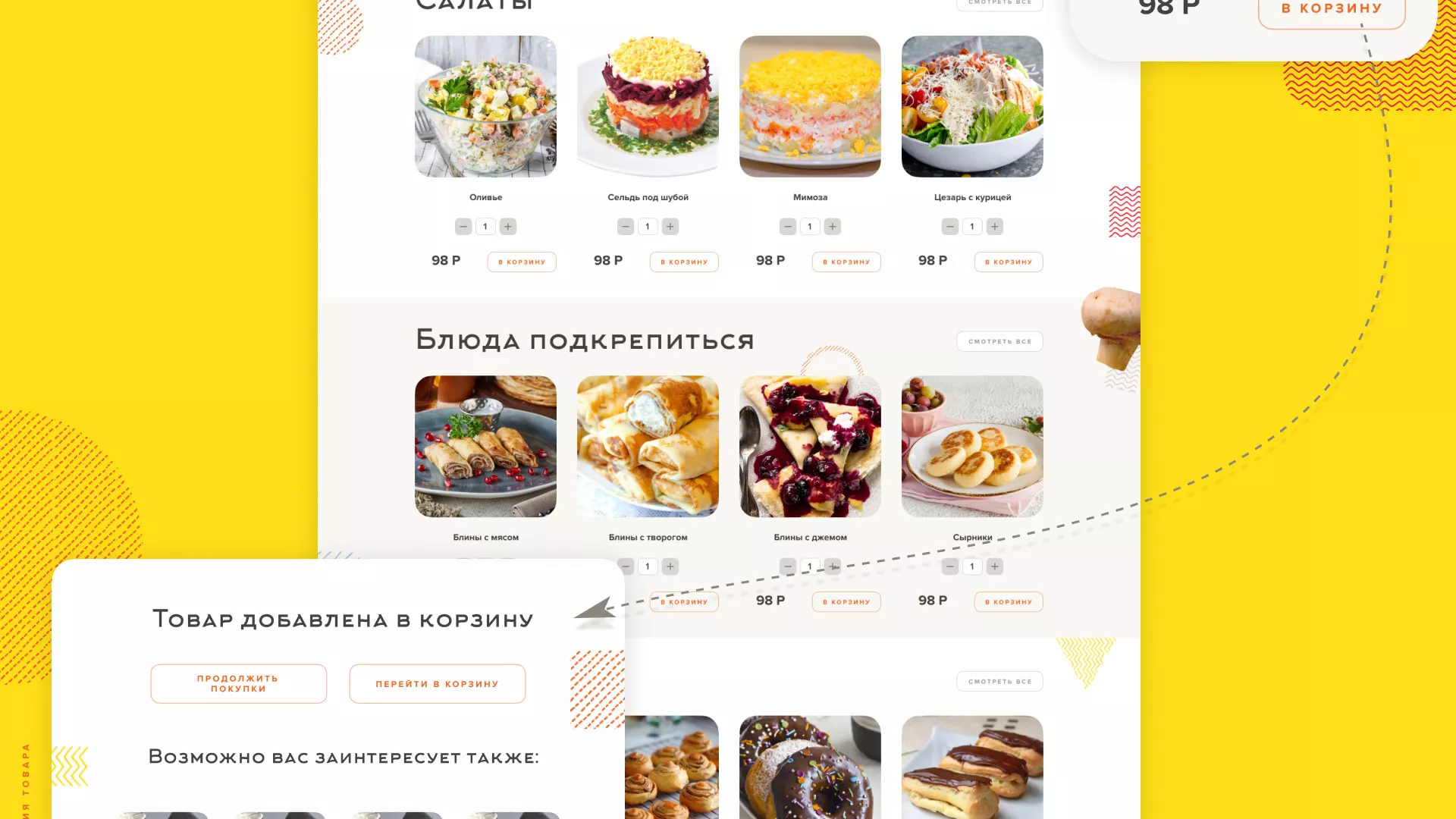 Разработка сайта кафе-столовой «Суп-Мясо-Салат» в Сланцах